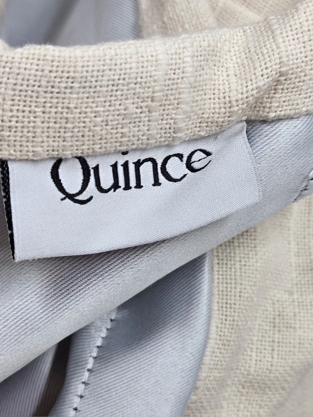 NWOT QUINCE Set Of 2 48x96 Cotton Slub Room Darkening Curtains Natural 1098